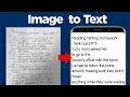 How to convert image to text in android Nomi Tech