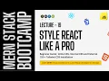 React Styling Tutorial How to Style Components Tailwind CSS Setup MERN Bootcamp