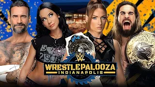 AJ Lee & CM Punk vs Becky Lynch & Seth Rollins - WWE Wrestlepalooza Full Match WWE 2K25 #wwe #cmpunk