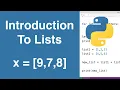 Introduction To Lists Python Tutorial