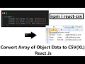 How to convert Text to Excel in React Js How to convert Text to CSV file in React Js