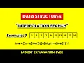 1 2 Interpolation Search Method Data Structure Algorithms Easiest Explanation Ever