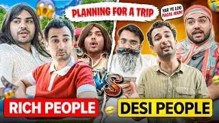 Rich vs Desi Planning a Trip | DablewTee | Comedy Sketch | Funny