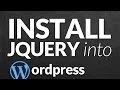 Install jQuery Plugin into Wordpress Theme
