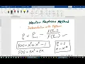 17 - Numerical Analysis Newton Raphson Implementation with Python