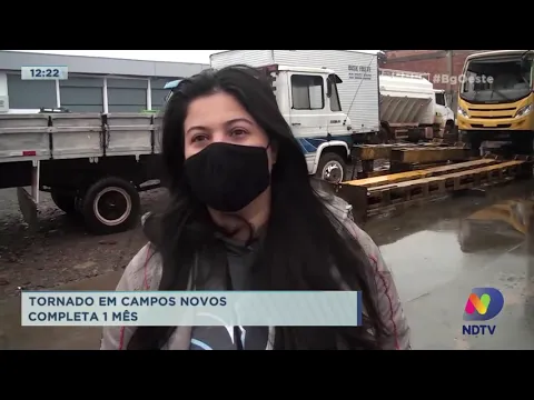 Tornado em Campos Novos completa 1 mês nesta segunda-feira (28)
