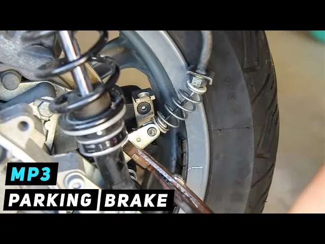 Download MP3 Piaggio MP3 - Parking Brake Cable Installation by Wheel | Mitch's Scooter Stuff