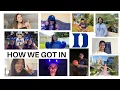 DUKE STUDENTS TELL YOU HOW THEY GOT IN stats activities pt 1