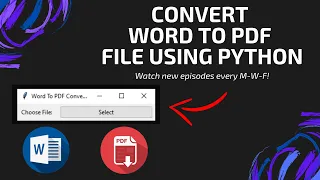 PYTHON CONVERT WORD TO PDF USING PYTHON gui