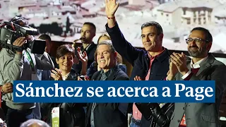 Sánchez se intenta acercar a Page y agradece su gestión de la DANA Estamos contigo