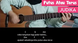 Download (Chord Mudah) Putus Atau Terus - Judika | Tutorial Gitar beserta Chord Lirik MP3