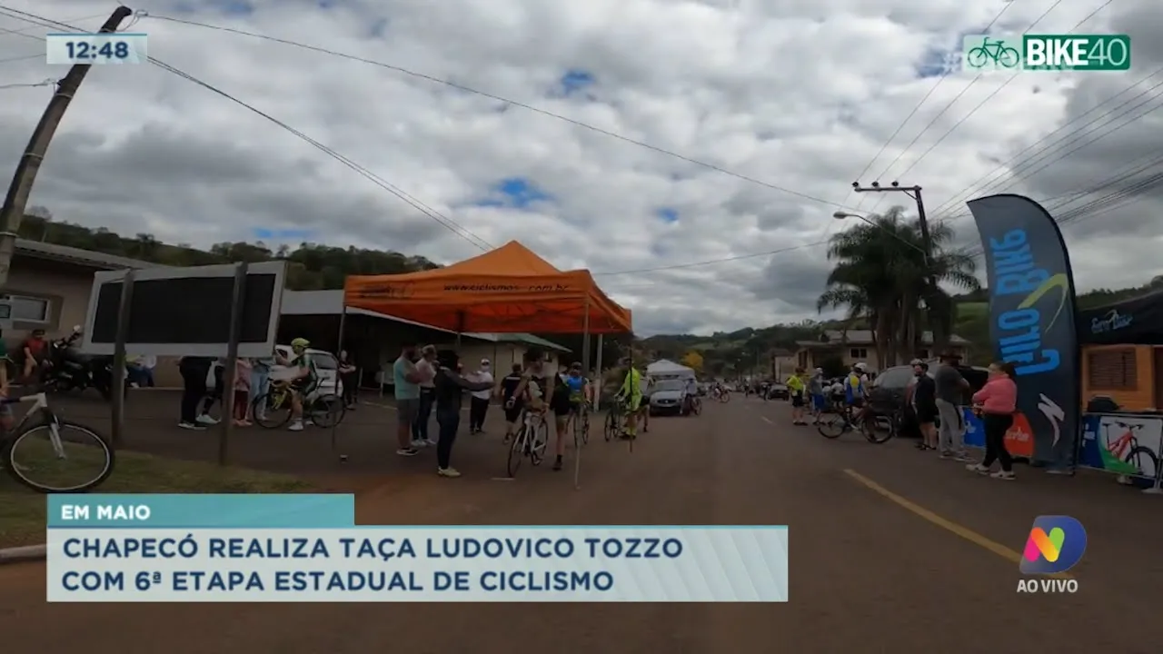 Chapecó realiza Taça Ludovico Tozzo, a 6ª etapa estadual de Ciclismo
