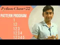 NESTED LOOP IN PYTHON PATTERN QUESTIONS IN PYTHON RAJU SIR KI PATHSHAALA CLASS 22