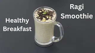 Ragi Breakfast Smoothie Recipe - No Milk - No Sugar - Ragi Recipes For Weight Loss