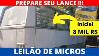 PREPARE SEU LANCE, MICRO ÔNIBUS LANCES A PARTIR DE 8 MIL REAIS!