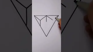 رسم شكل هندسي من المثلث بطريقة سهلة وبسيطة وجميلة Shorts 