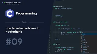 9 How to solve problems on HackerRank C Tutorials DSC KIIT