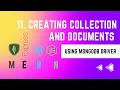 Creating Collection And Documents Using MongoDB Driver - 11 Blog App MERN STACK Masterclass