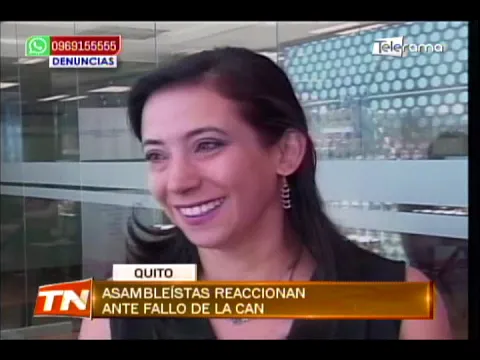 Asambleístas reaccionan ante fallo de la CAN