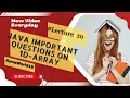 Mastering Java Arrays Essential Questions Every Developer Should Know Arrays in java