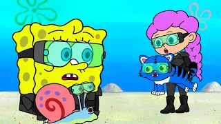 SpongeBob & Rumi Become Secret Spies! (KPop Demon Hunters Animation)