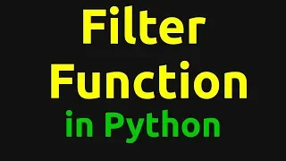 Filter Function in Python Higher Order Function