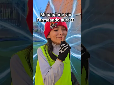 Le mostré a mi papá lo que es farmear aura 💀 #humor