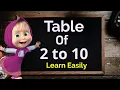 Download Lagu Table of 2 to 10, Multiplication Table of 2 to 10, 2 se 10 tak table  2 se 10 ka pahada, Maths table