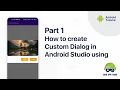 Part1 Create custom dialog in android studio using kotlin Android Tutorials Game App Studio