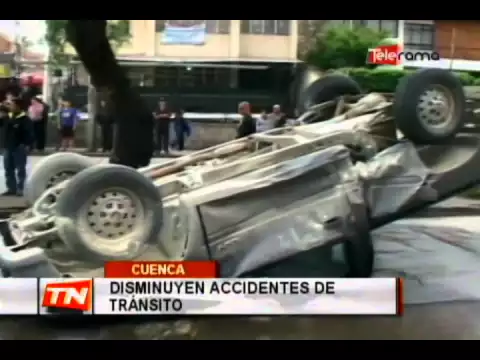 Disminuyen accidentes de tránsito
