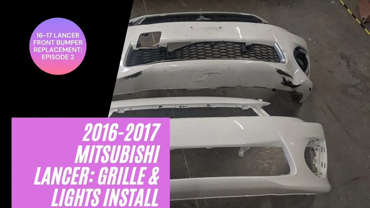 2016-2017 Mitsubishi Lancer : Painted Front Bumper Cover