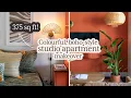 375 Sq Ft Studio Apartment Makeover COLOURFUL BOHO STYLE