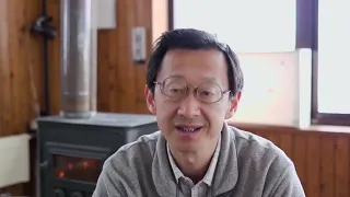 طائر الكركي أحمر التاج في أهوار كوشيرو المغطاة بالثلوج 