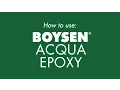 How to use BOYSEN Acqua Epoxy