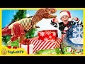 Download Lagu Christmas for the Dinosaurs! Opening Dinosaur Presents from Santa \u0026 Jurassic World Surprise Toys