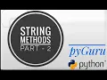 pyBasics 33 String methods part - 2 pyGuru