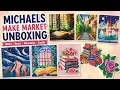 Michaels Make Market Diamond Painting Unboxing Books Roses Mountains Castle