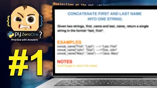 PYTHON Challenge Concatenate First and Last Name into One String