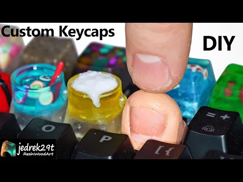 Download MP3 Making Custom Resin Keycaps. FINGER as a Keyboard KEY