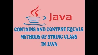 CONTAINS AND CONTENT EQUALS METHODS OF STRING CLASS IN JAVA URDU HINDI
