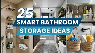 25 Bathroom Storage Ideas That Will Double Your Space Organization Guide bathroom storage design