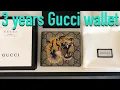 Gucci GG Supreme Tiger Wallet 3 years review clean care