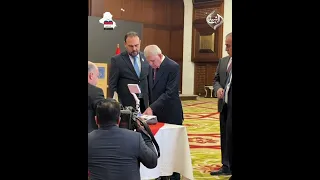 رئيس الجمهورية عبد اللطيف جمال رشيد يدلي بصوته في الانتخابات النيابية 