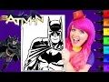 Coloring Batman DC Comics Crayola Coloring Page Prismacolor Paint Markers KMMi THE CLOWN