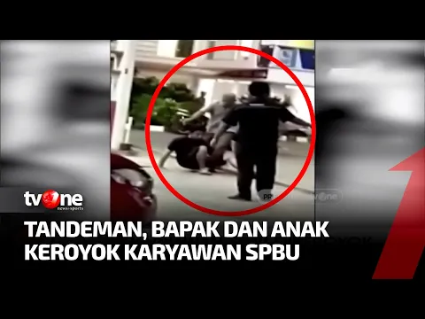 Video Bapak dan Anak Tandem Keroyok Pegawai SPBU Viral di Medsos