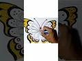 Lagu Drawing coloring mewarnai kupu-kupu #shorts #kupukupu #drawing