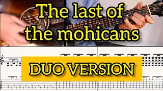 THE LAST OF THE MOHICANS Ben T Zik Guitar Duo Tutorial 14 SCORE TAB Easy Version 