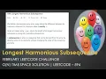 Longest Harmonious Subsequence Hash Map Solution LeetCode 594