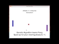 Genetic Algorithm Learns Pong