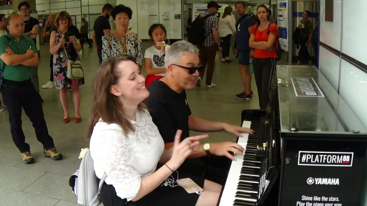 Girl Was Chilling At The Piano....Then THIS Happened!